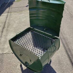 Churrasqueira Meio Tambor Pé Baixo Completa