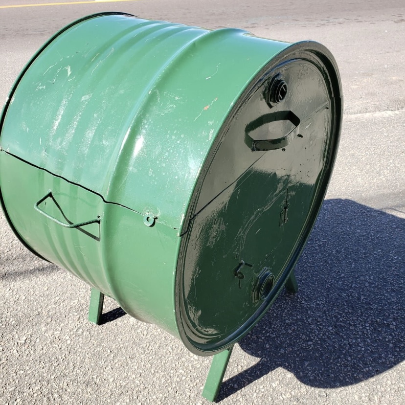 Churrasqueira Meio Tambor Pé Baixo Completa - Imagem 3