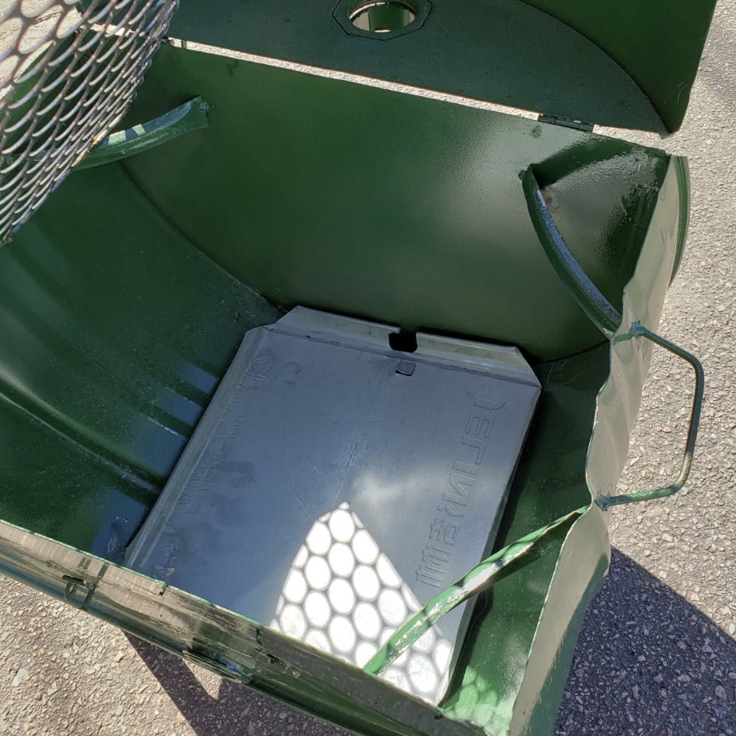 Churrasqueira Meio Tambor Pé Baixo Completa - Imagem 4