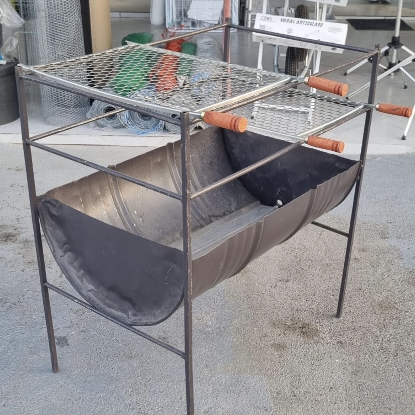 Churrasqueita Tambor Inteiro Aberto 80x40cm - Imagem 2