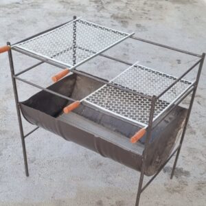 Churrasqueita Tambor Inteiro Aberto 80x40cm