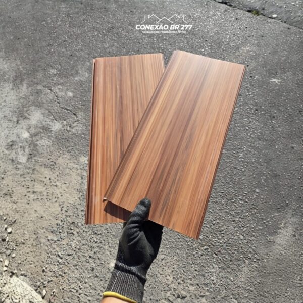 Forro PVC 7mm Liso Sucupira | Sob-medida | Express - Imagem 3