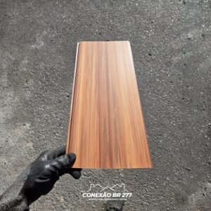 Forro PVC 7mm Liso Sucupira | Sob-medida | Express