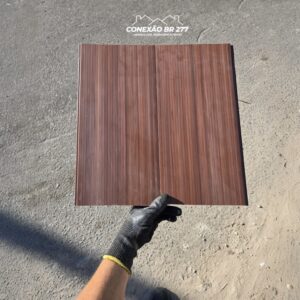 Forro PVC 7mm Liso Jatobá | Sob medida | Express