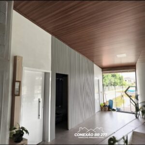 Forro PVC 7mm Liso Jatobá | Sob medida | Express