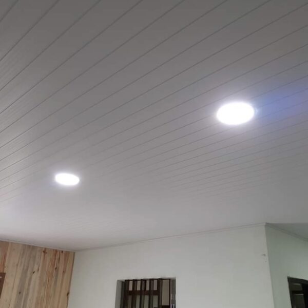 Forro PVC 7mm Liso Canaletado Branco | Sob Medida | Express - Imagem 2